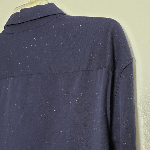 NEW Calvin Klein Button Down Mens Shirt Royal Navy Office Casual Spring Summer - Picture 10 of 11